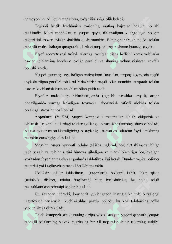 Funksional va ko‘p funksiyali nanokompozitlarning shakllanishi va xossalari. 6