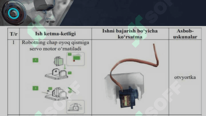 Robototexnik tizimni loyihalash. Robotlar musobaqasi 3