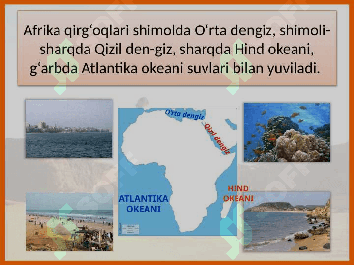 9_sinf_geografiya Afrikaning geografik o‘rni siyosiy xaritasi, tabiiy resurslari 7
