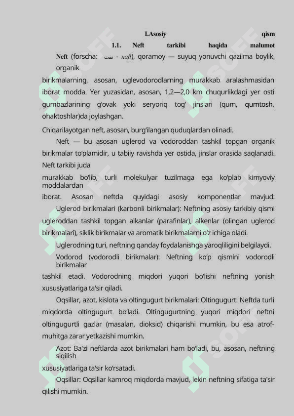 Neft tarkibidagi alkenlar haqida umumiy malumot. 8