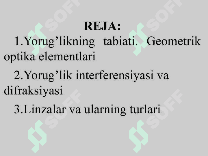 Yorug‘likning fizik tabiati. Tibbiyot amaliyotida optikaviy qonuniyatlardan foydalanish 2