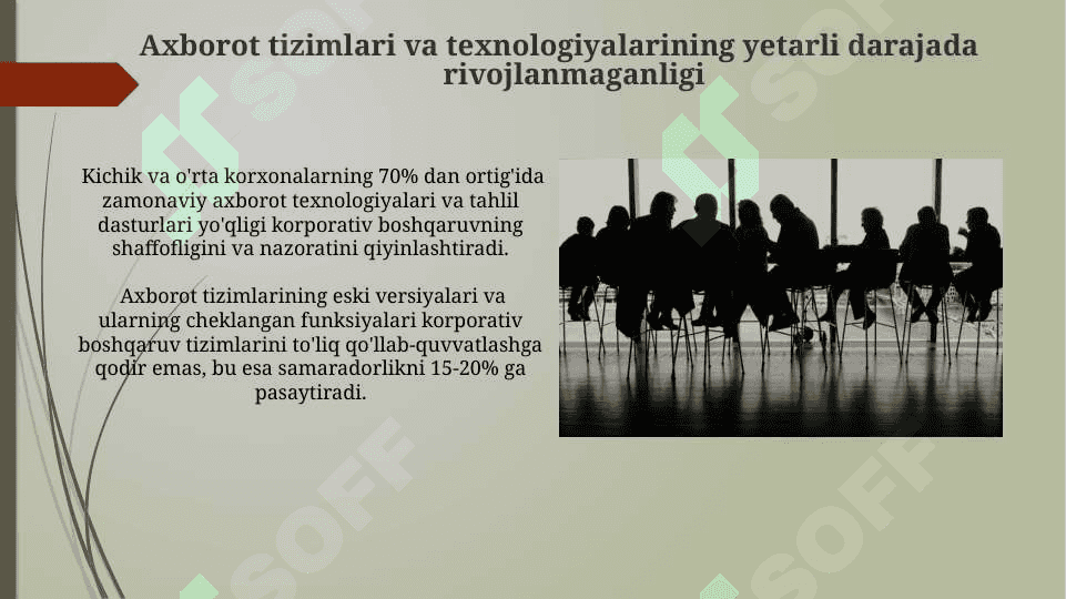 Sanoatda korparativ boshqaruv tizimini keng joriy qilish muammolari 4