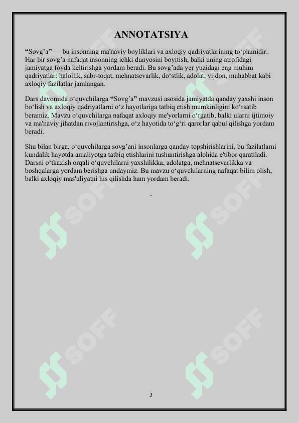“Sovg’a” mavzusidagi MIKRODARS (dars ishlanmasi) 3