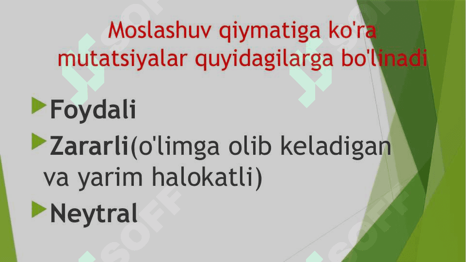 Sitoplazmatik mutatsiyalar 3