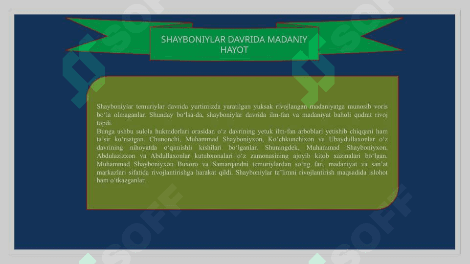 Buxoro xonligida ilm-fan va madaniyat 2