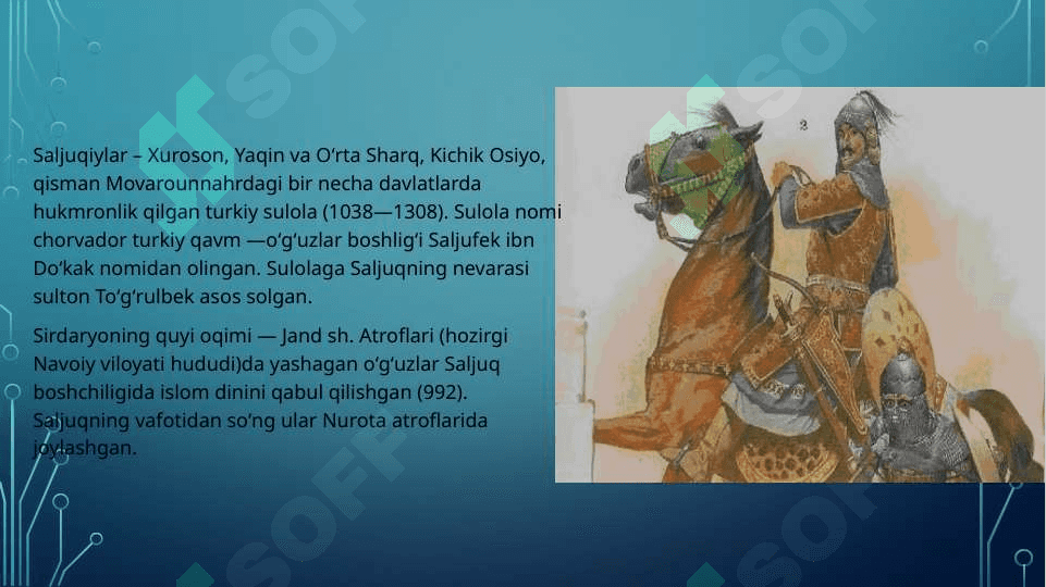 Saljuqiylar davrida movarounnahrdagi ijtimoiy–iqtisodiy munosabatlar 3