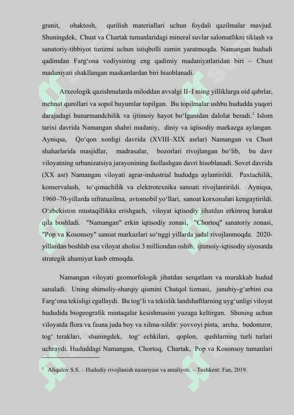 “Ma`muriy-hududiy tarkibi va ijtimoiy-iqtisodiy rivojlanish xususiyatlari. (Namangan viloyati misolida) 7