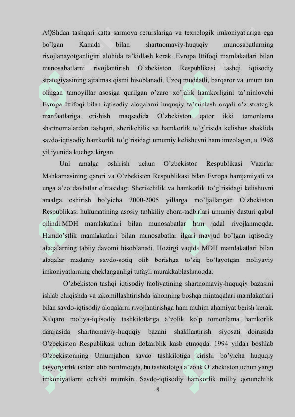 13. IQTISODIY FAOLIYATNI DAVLAT TOMONIDAN TARTIBGA SOLISH SAMARADORLIGI..docx 7