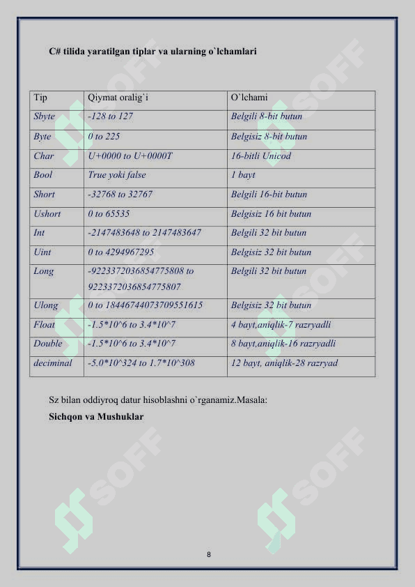 Berilgan matinni gaplarga, so`zlarga ajratish dasturi C#.docx 8