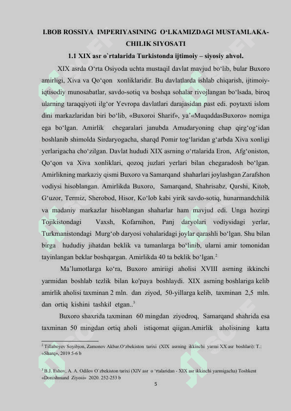 ROSSIYA IMPERIYASINING O‘LKAMIZDAGI MUSTAMLAKACHILIK SIYOSATI VA O‘LKANI O‘RGANISH MASALASI.docx 4