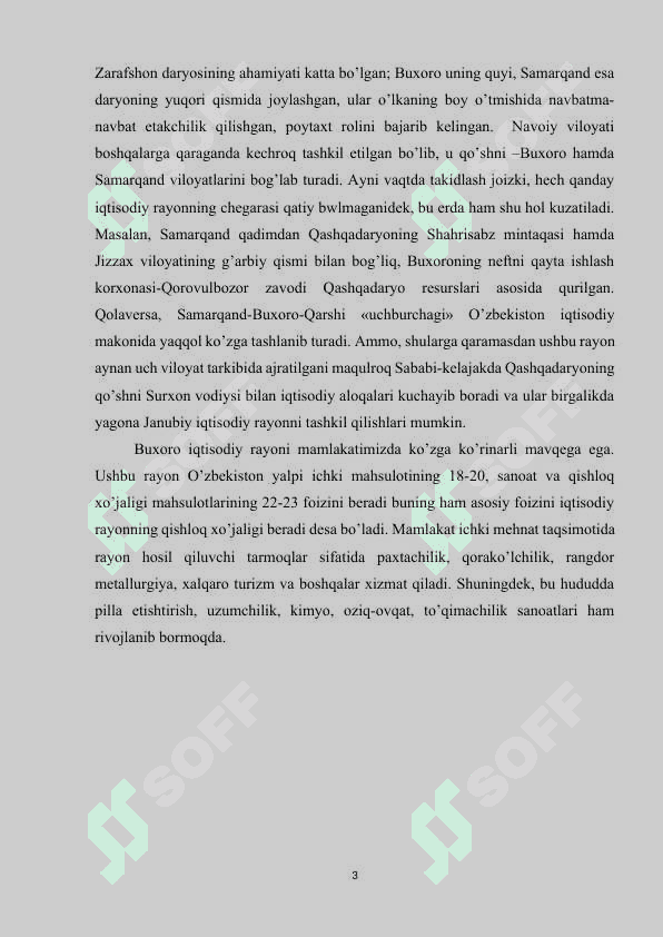 Buxora viloyati qishloq xo'jaligi geografiyasi 3