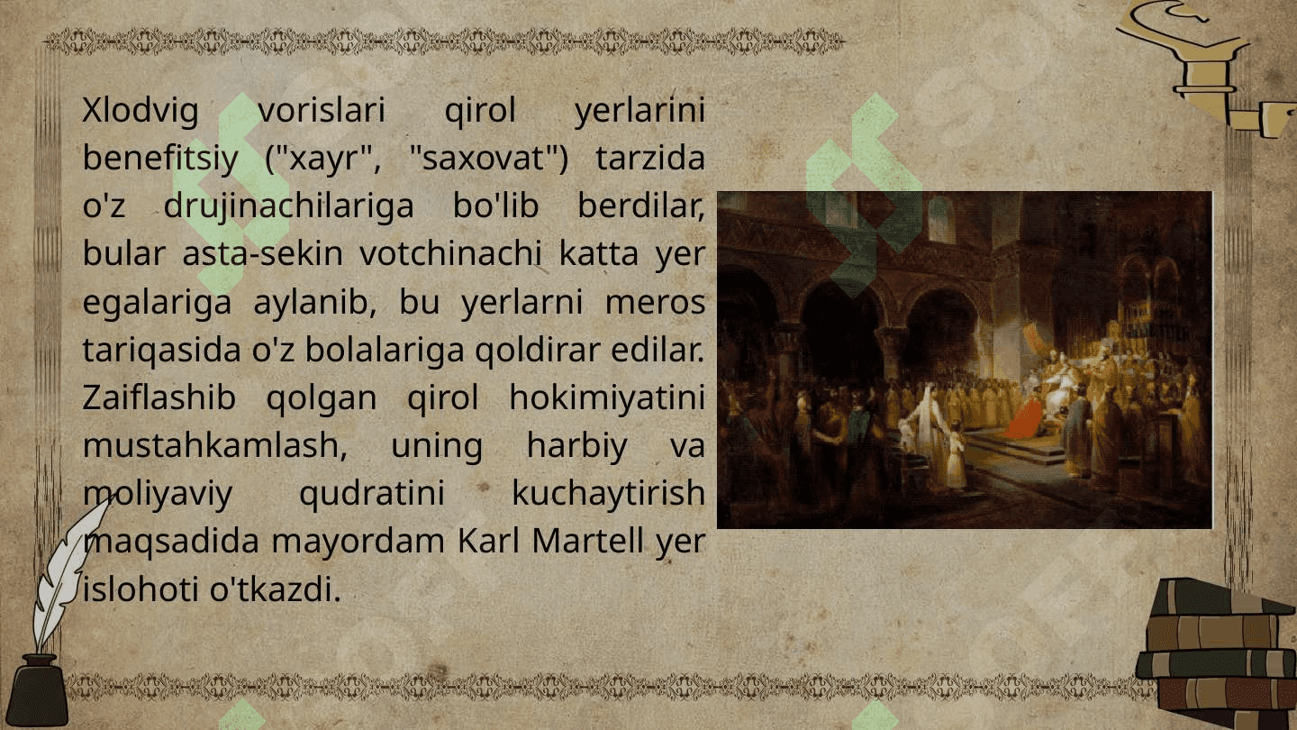 O’rta asrlarda Franklar davlati huquqining asosiy belgilari 7