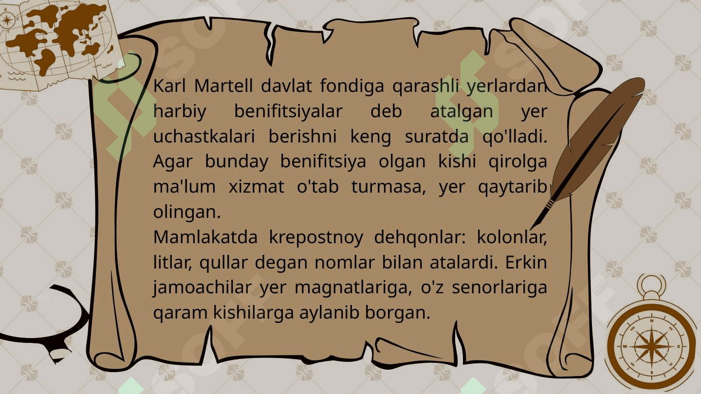 O’rta asrlarda Franklar davlati huquqining asosiy belgilari 8