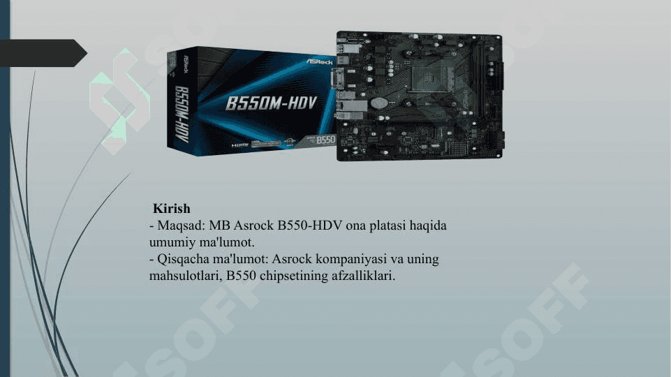 MB Asrock AMD B550-HDV 3