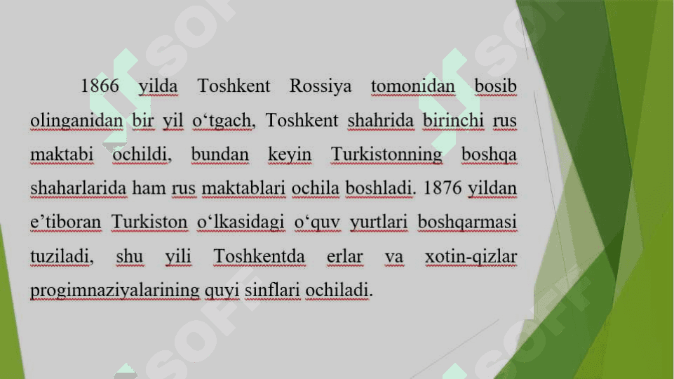 Rossiya imperyasi mustamlakasi davrida Turkistonda madaniyat va san`at IXIX-asrning ikkinchi yarmi xx-asrning boshlari 4