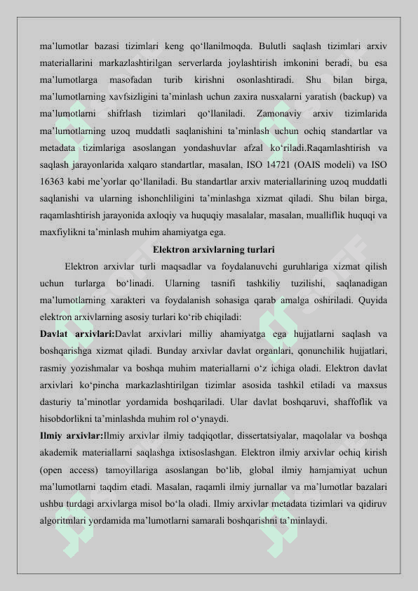 Elektron kutubxonalar va arxivlar bilan ishlash 25 7