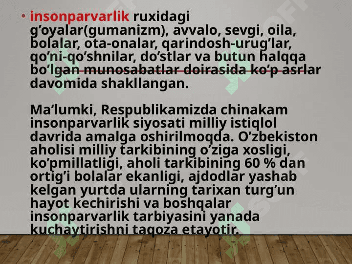 Fuqarolik tarbiyasi. Fuqarolik tarbiyasining mazmun mohiyati 8