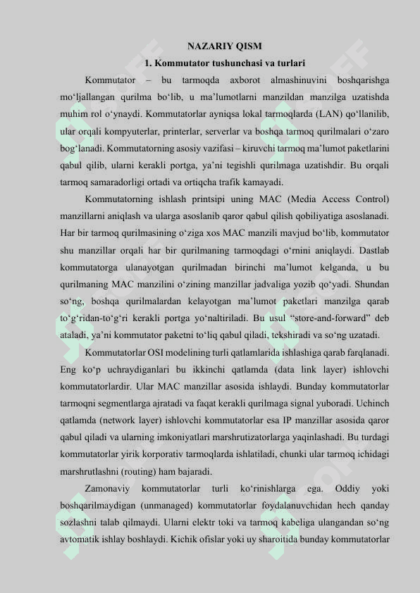 Kommutator. Kommutatorning ishlash prinsipi 3