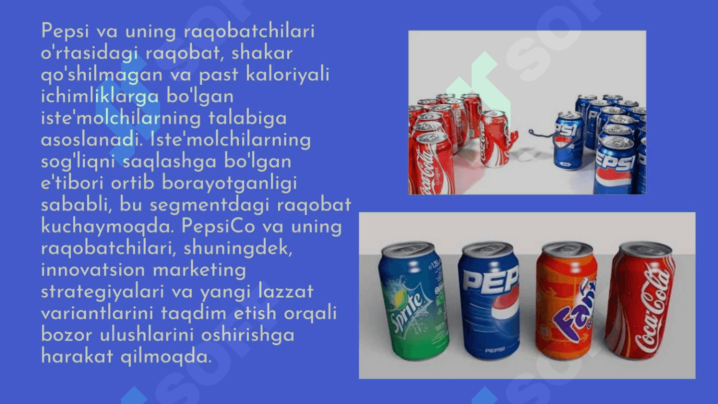 Pepsi korxonasining sotish siyosati 6