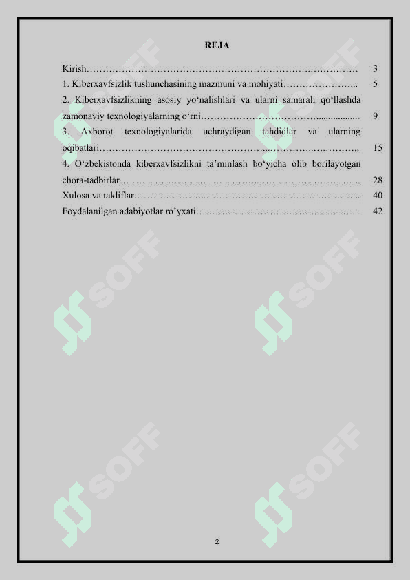 Kiberxavfsizlik va axborot texnologiyalaridagi tahdidlar 2