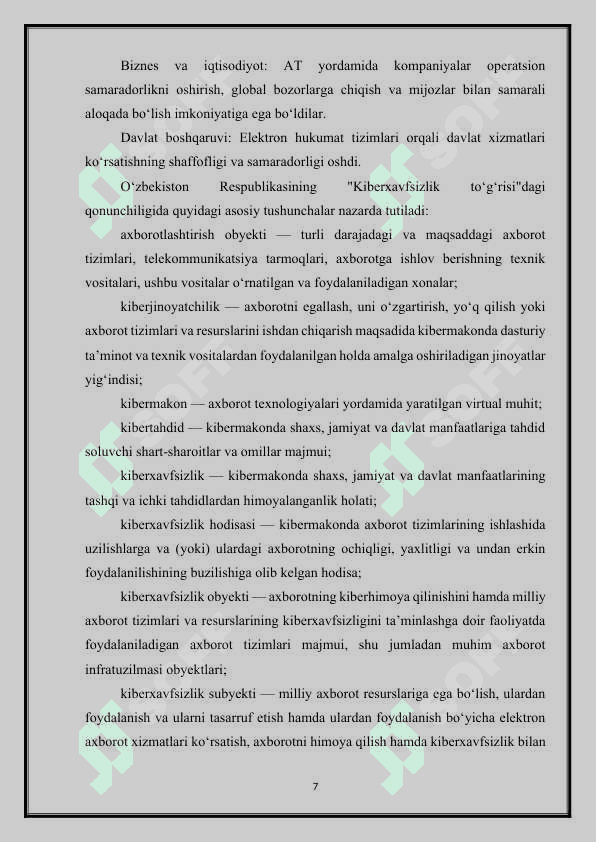 Kiberxavfsizlik va axborot texnologiyalaridagi tahdidlar 7