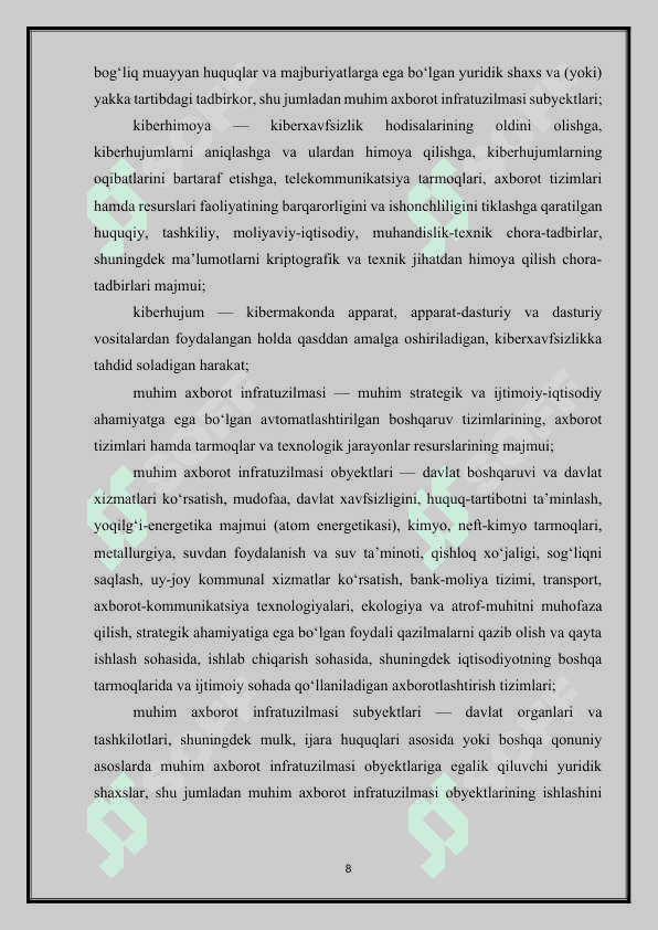 Kiberxavfsizlik va axborot texnologiyalaridagi tahdidlar 8