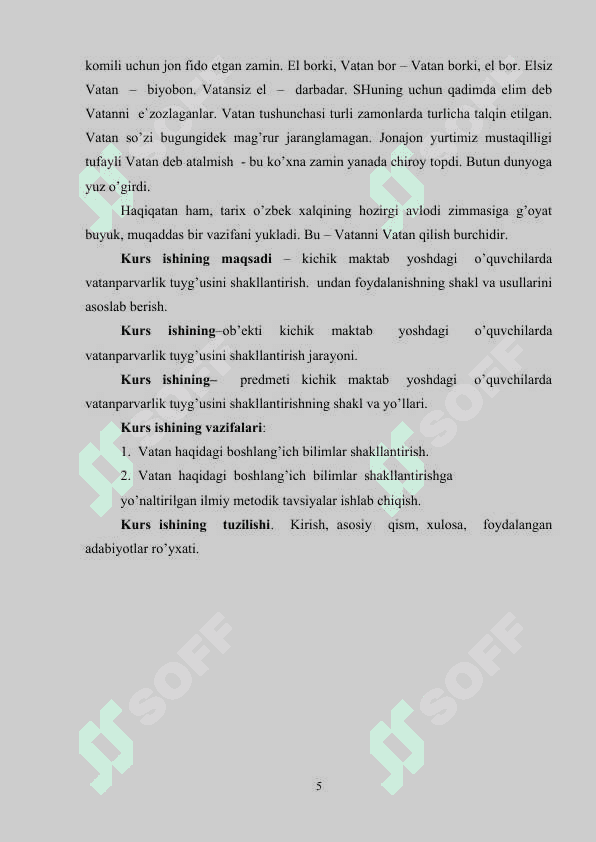 BOLALARNI VATANPARVARLIK RUHIDA TARBIYALASHDA MAKTABGACHA TA’LIM TASHKILOTLARINING O‘RNI..docx 4