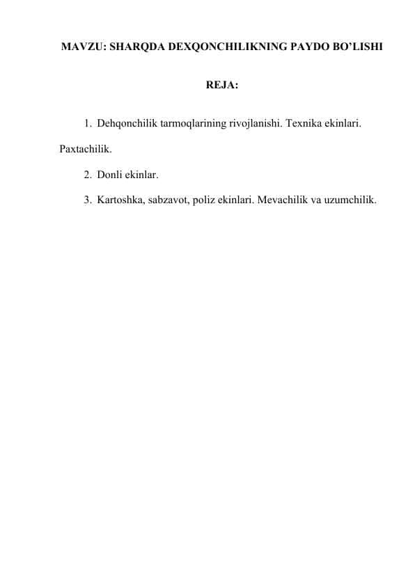 SHARQDA DEXQONCHILIKNING PAYDO BO’LISHI.docx