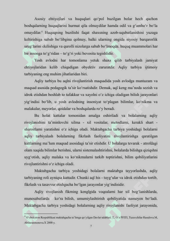 MAKTABDAGI YOSHDAGI BOLALARNING RIVOJLANISH VA TA’LIM TARBIYASI..docx 6