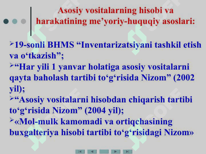 UZOQ MUDDATLI AKTIVLAR HISOBI 6