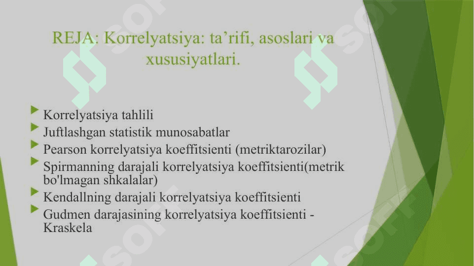 “Avtokorrelyatsiyasi tahlili” mavzusida ko‘rgazmali material 2