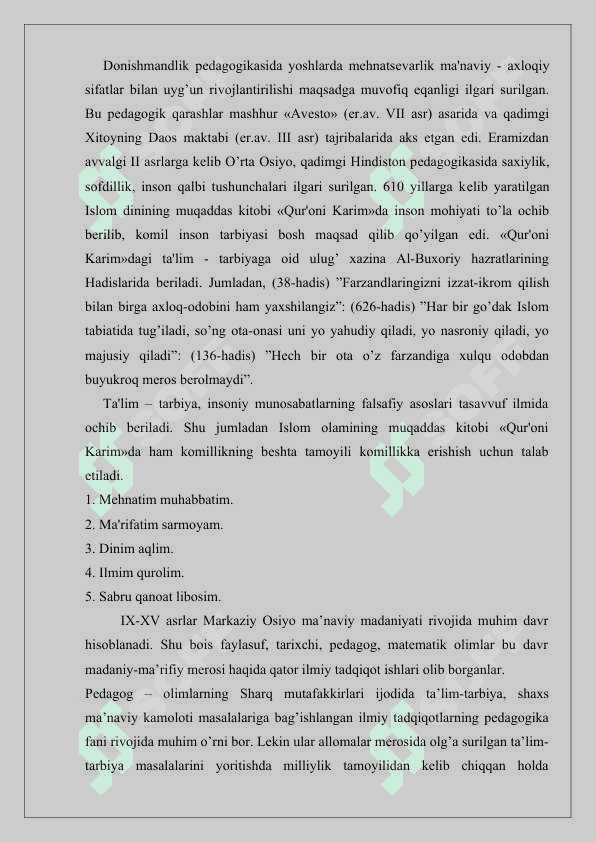 HUQUQIY TARBIYANI AMALGA OSHIRISHDA SHARQ 3