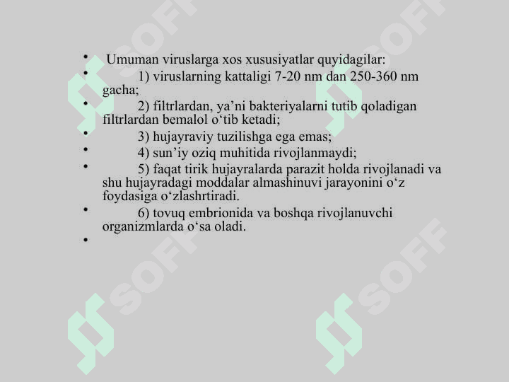 Viruslar va Bakteriifaglar. 5