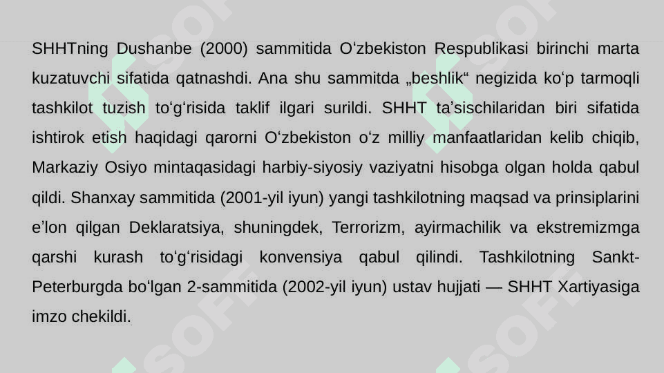Shanxay hamkorlik tashkiloti haqida 4