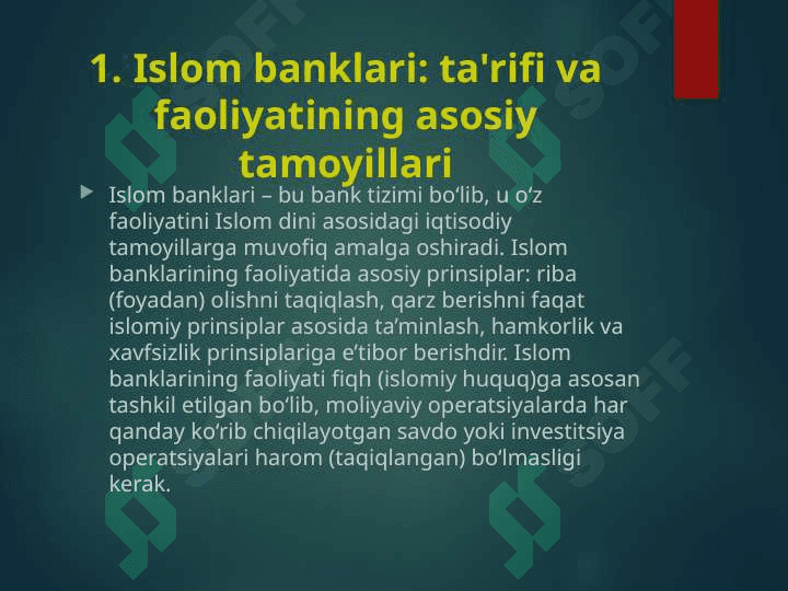 Islom banklari faoliyatining iqtisodiy mohiyati va ahamiyati 4