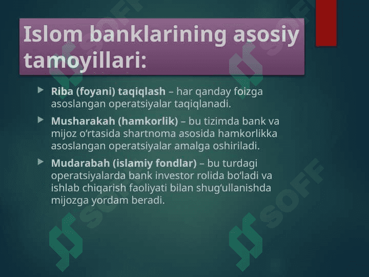 Islom banklari faoliyatining iqtisodiy mohiyati va ahamiyati 5