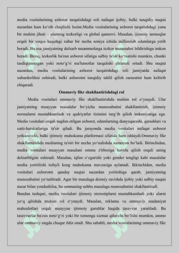 Medialarning qadriyatlarga tayanishi va ularning tarbiyaviy ahamiyati 25 3