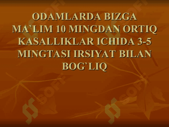 IRSIY KASALLIKLAR VA ULARNING OLDINI OLISH 5