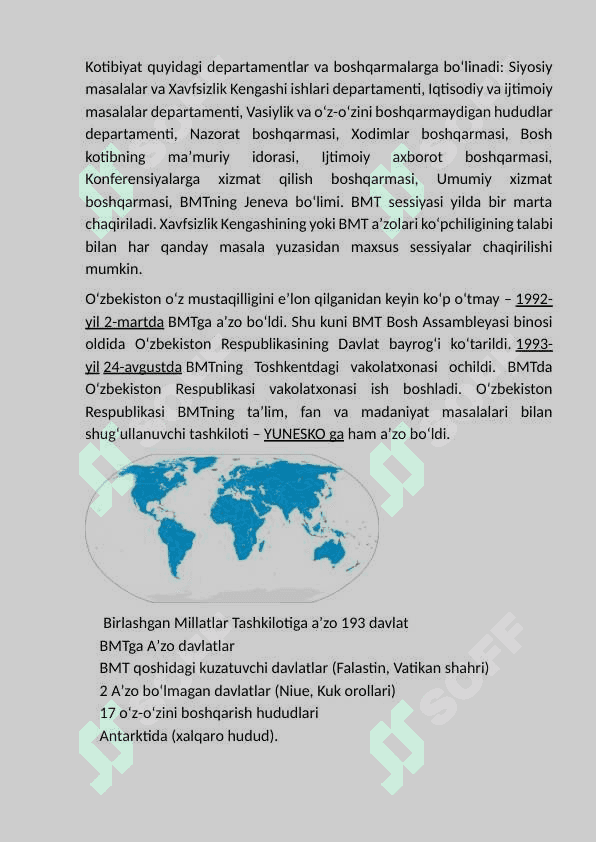 O’zbekiston Respublikasi va Birlashgan Millatlar  Tashkiloti. 3