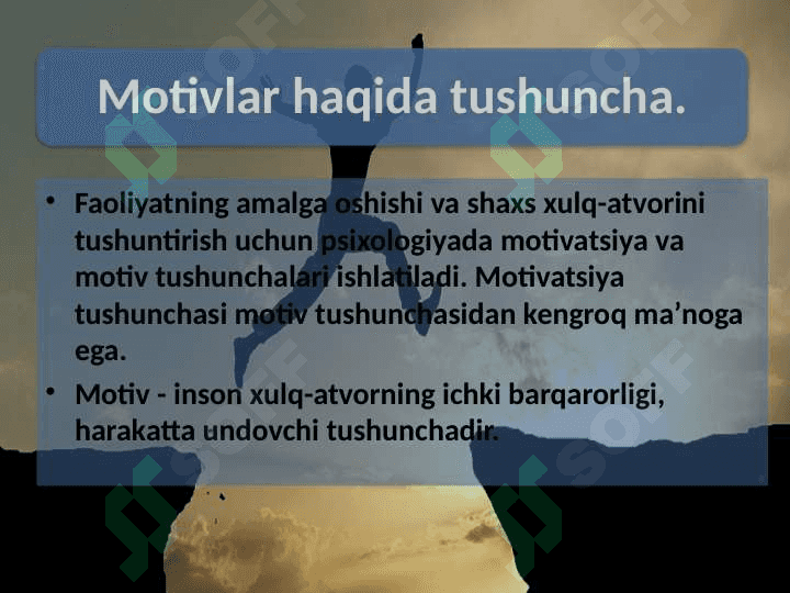 Motivatsiyaning psixologik nazariyalari 2