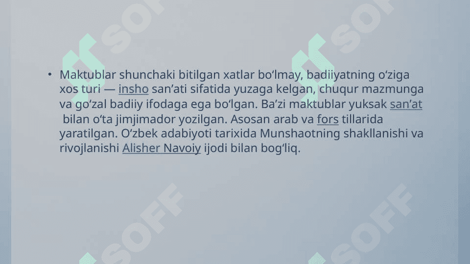 Munshaot. Ish yuritish tili va uslubi 4