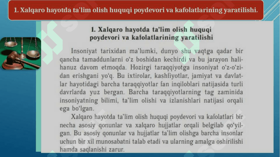 Konstitutsiyada ta’lim olish huquqiga oid kafolatlar 3