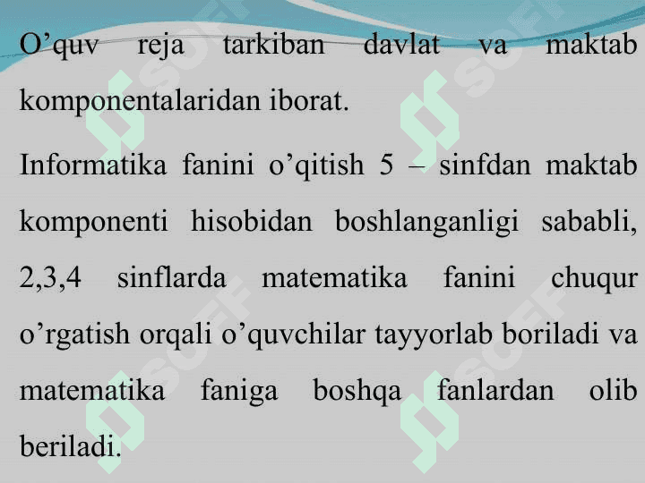 O‘zbekiston Respublikasining ta’limda informatika kursini o‘qitishning uzluksiz tizimi 5