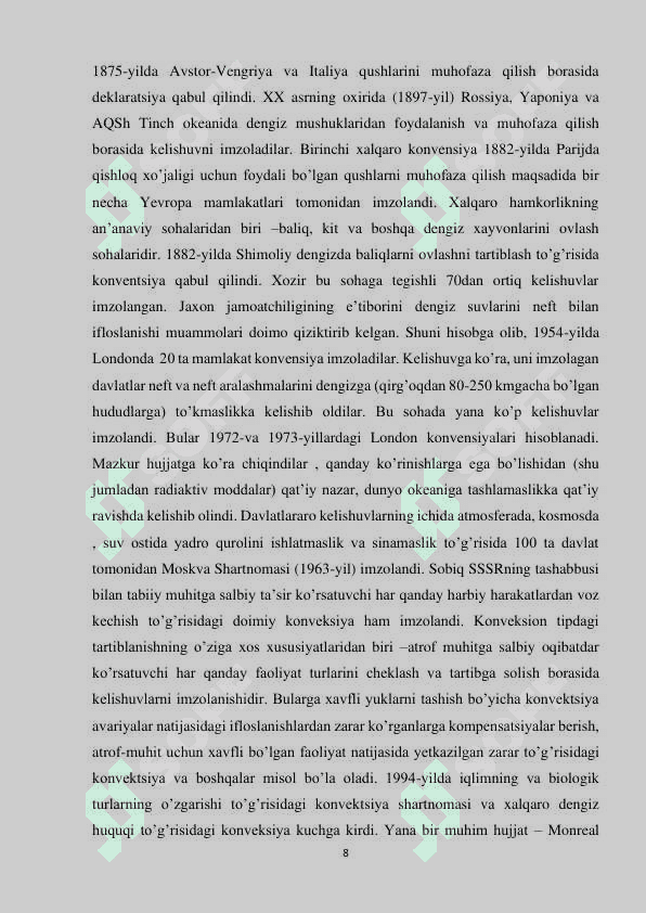 TABIATDAN FOYDALANISHDA XALQARO HAMKORLIK 8