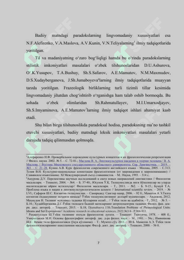 Ingliz va o‘zbek tillarida badiiy matn paradokslarining lingvokulturologik xususiyatlari 6