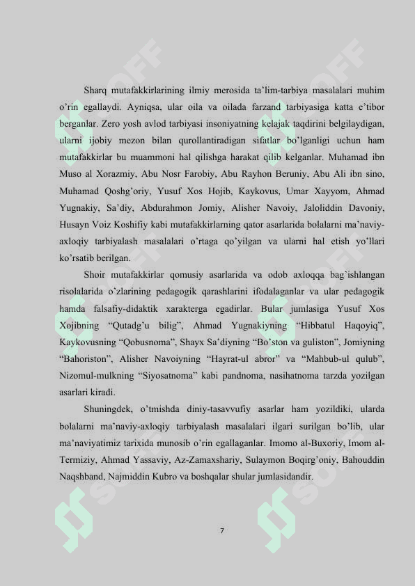 Allomalarni asarlarida barkamol insonni tarbiyalash g’oyalari 7