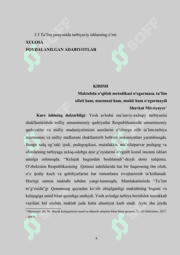 Boshlang`ich sinflarda tarbiyaviy ishlarni tashkil qilish metodikasi 3