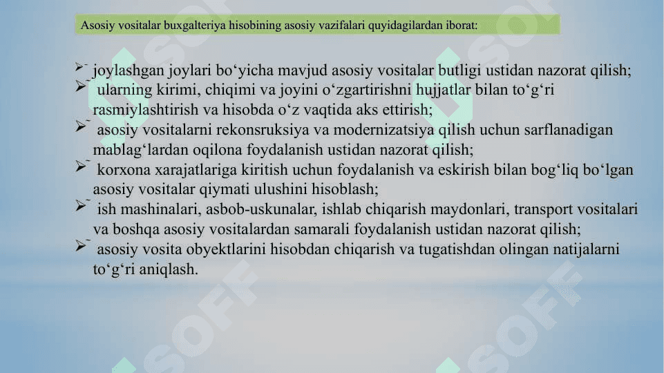 Asosiy vositalar hisobi 4