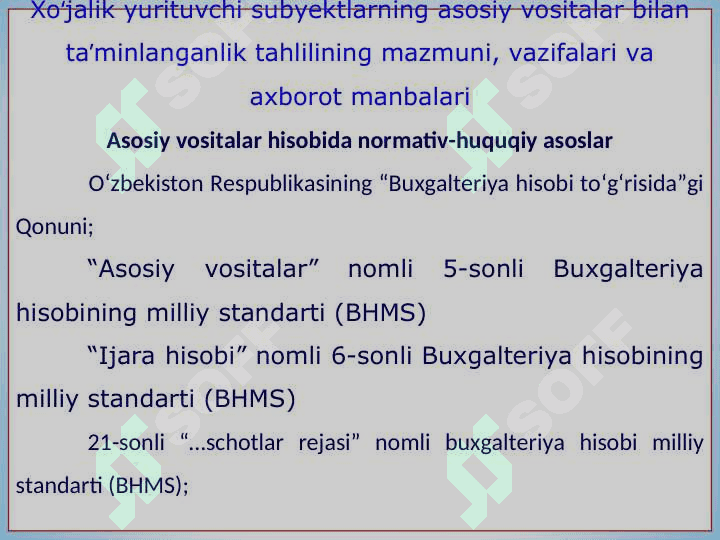 Asosiy vositalar holati va ulardan samarali  foydalanishni tahlili 5
