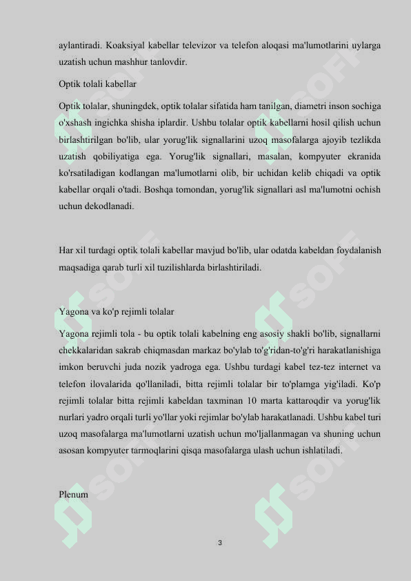 Tarmoq kabel turlari 3